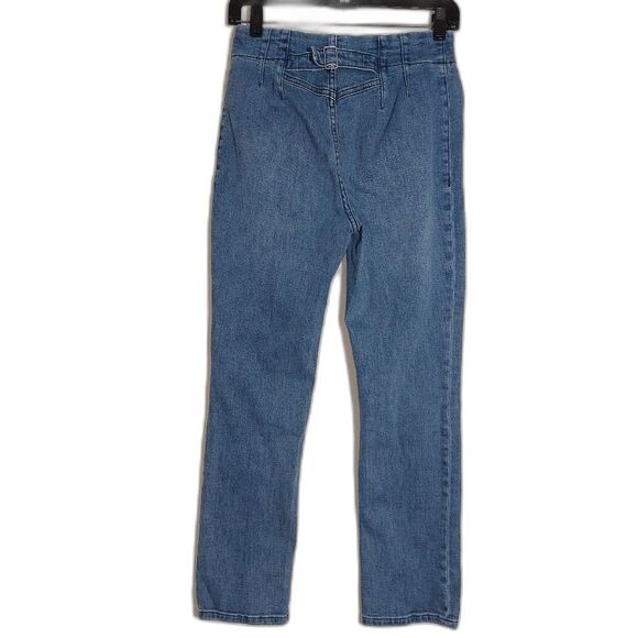 Anthropologie Maeve  Bombshell Slim Straight Jeans Style:OB1621587 Medium Wash - Picture 11 of 16